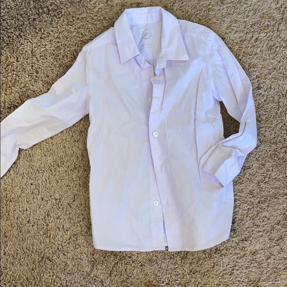 Lavender kids button up
